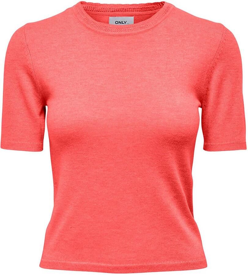 Only Luxe Lila Zijdeblend Vest Orange Dames