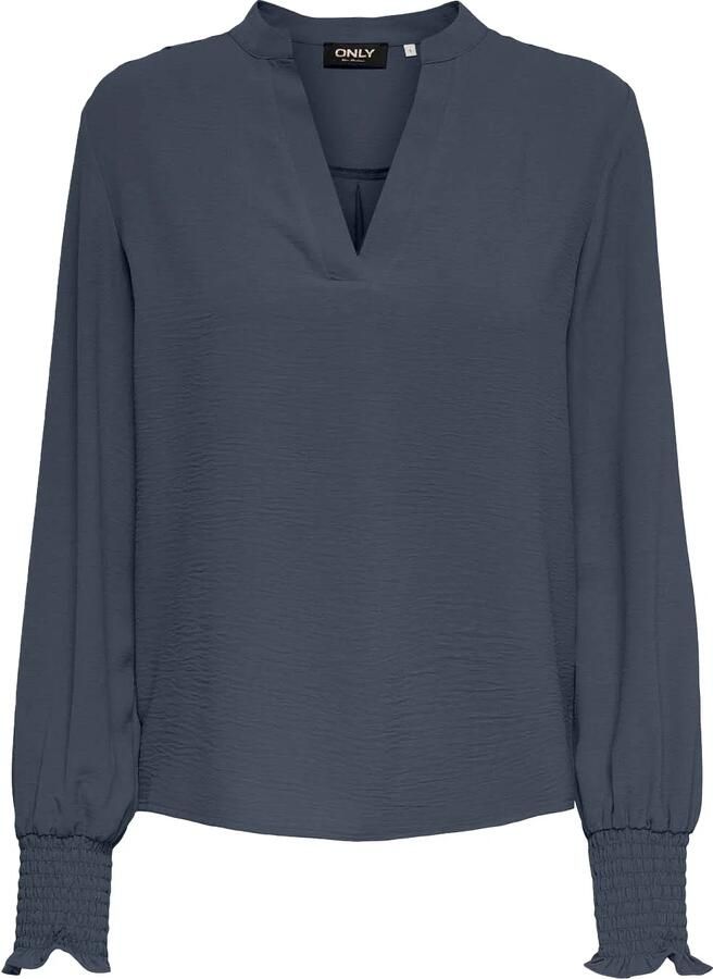 Only Shirt ONLMETTE V-NECK LS SMOCK TOP NOOS WVN
