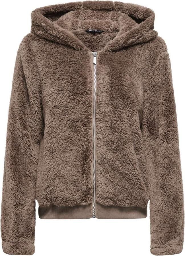 Only Regular fit teddyjack met capuchon model 'NEWANNA'