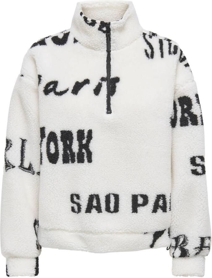 Only New Janne Half Zip Box Sweater