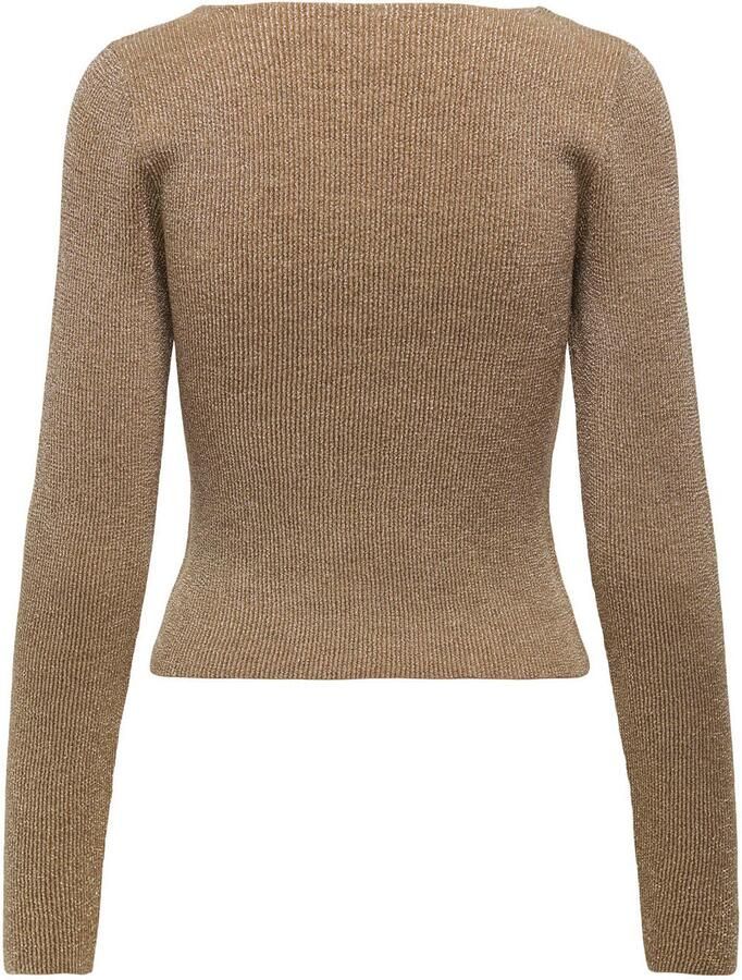 Only Ninna Long Sleeve Glitter Reversible Knitwear