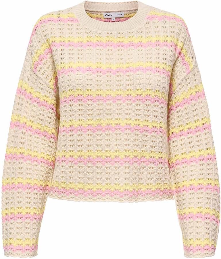 Only Regular fit gebreide pullover van katoenmix model 'ASA' - Foto 3