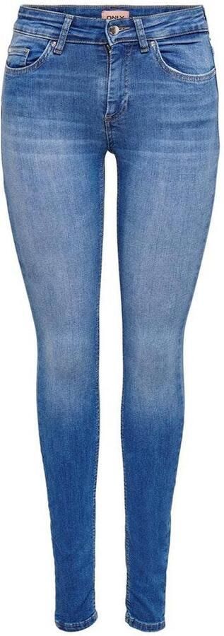 Only Skinny fit jeans ONLBLUSH – Skinny fit jeans met extra smalle snit Slijtage-effecten modieus skinny fit steekzakken effen - Foto 7