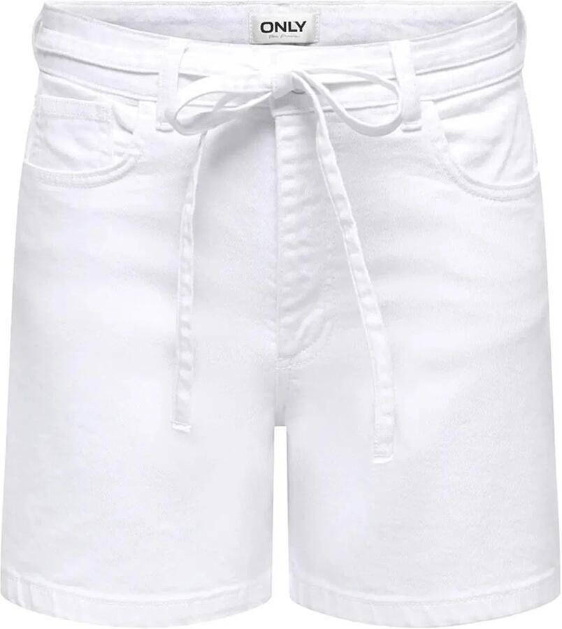 ONLY denim regular waist short wit - Foto 5