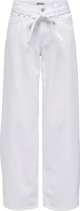 ONLY Onlgianna Mw Straight Dot211 Dnm Noos wide leg jeans ecru - Foto 3