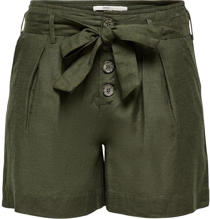 Only Korte broek met knoopsluiting model 'ONLVIVA LIFE BELT LONG' - Foto 3