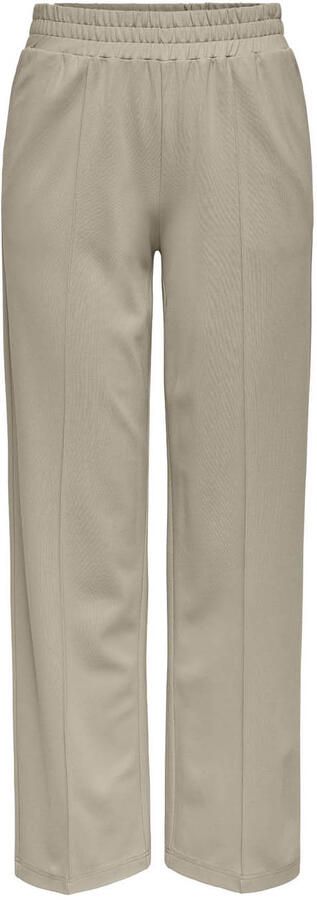ONLY wide leg regular waist palazzo broek beige