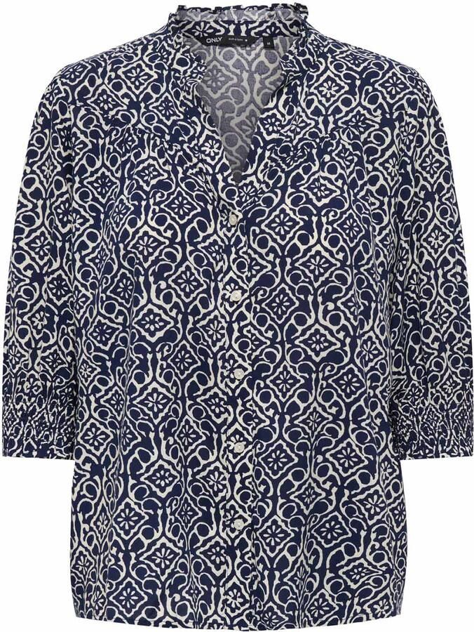 Only Blouse met korte mouwen ONLRAYA 3 4 SHIRT WVN NOOS
