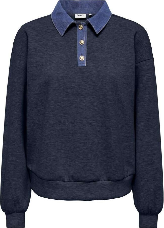 Only Scarlet L s Polo Mix Sweat Top