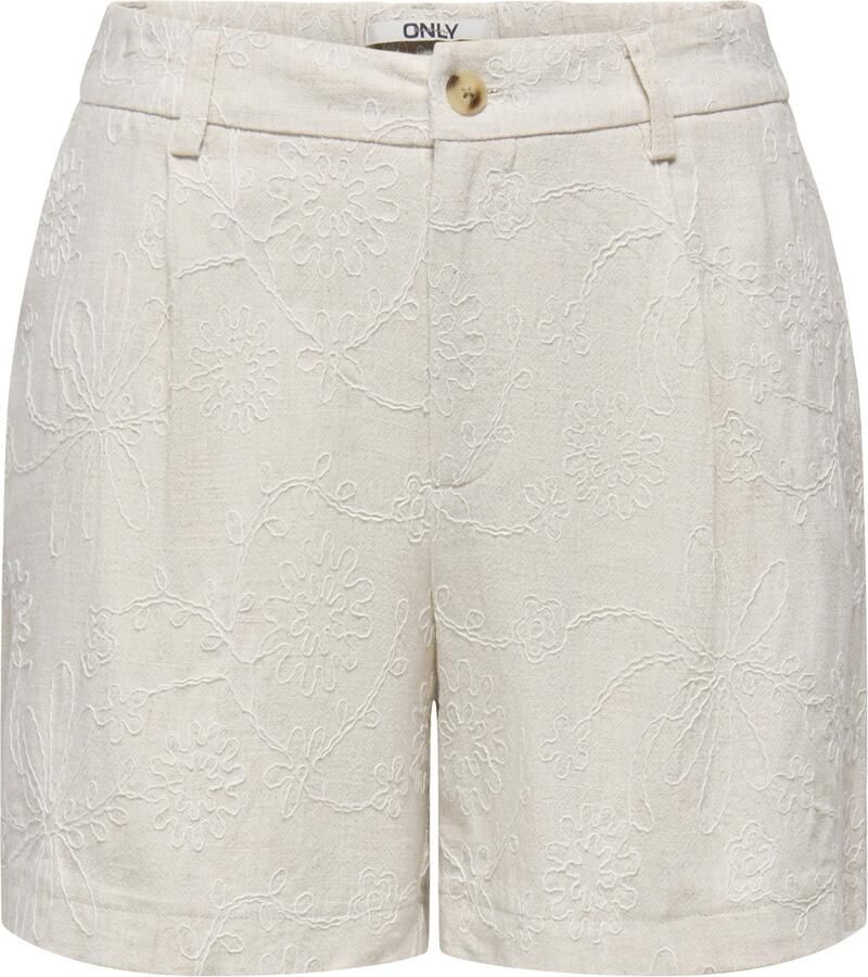 Vila Korte Broek ONLY Siesta Linen Shorts Moonbeam