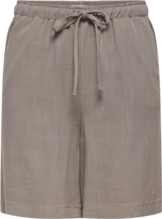 ONLY relaxed regular waist casual short met linnen - Foto 4