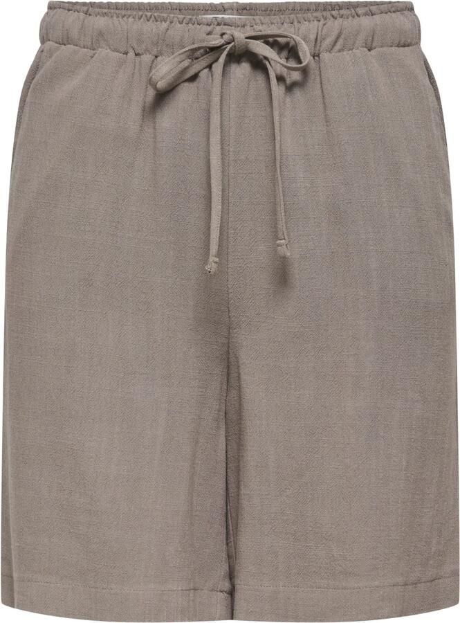 ONLY relaxed regular waist casual short met linnen - Foto 4