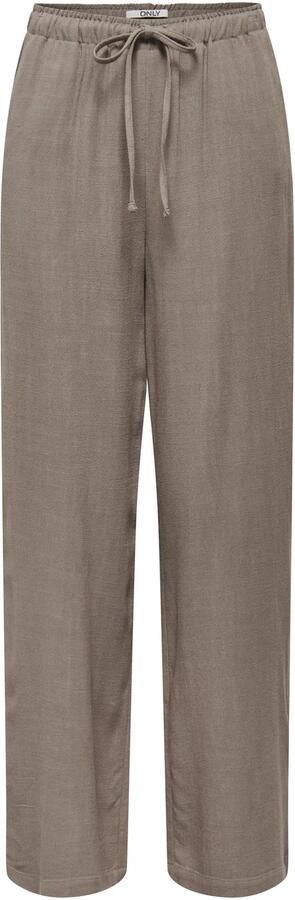 Only loose fit wijdte broek van mix van viscose en linnen model 'SIESTA' - Foto 4