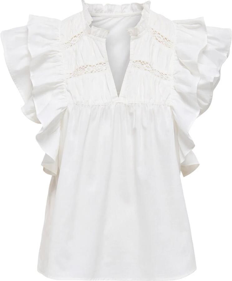 Only Blouse Noos Top Sunny Life Cloud Dancer - Foto 4