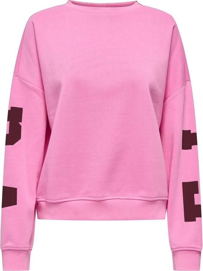 Only Sweat Back sleeve Print Sweater Dames