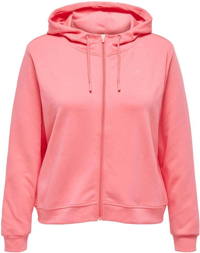 Only play Lounge Zip Hood Sweater Curvy