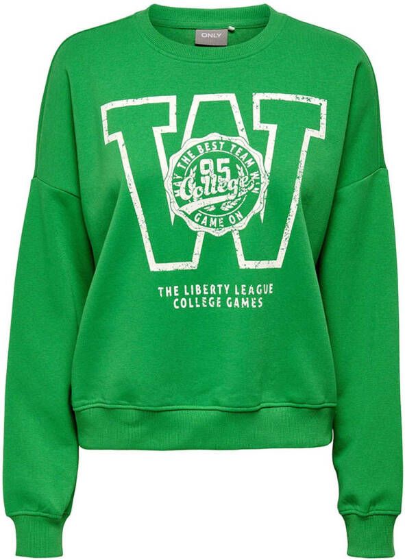 Only Sweatshirt met motiefprint model 'ONLOTTOLINE'