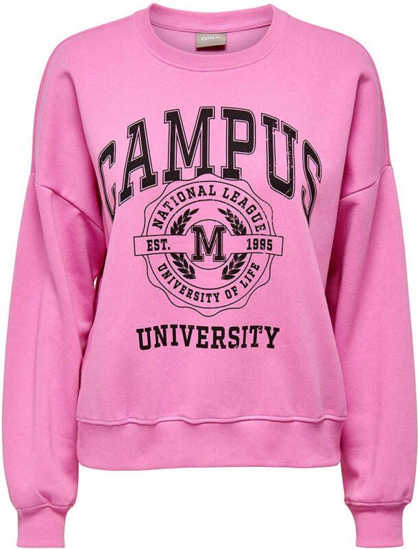 Only Sweatshirt met motiefprint model 'ONLOTTOLINE'