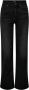 ONLY high waist wide leg jeans ONLMADISON washed black denim - Thumbnail 2