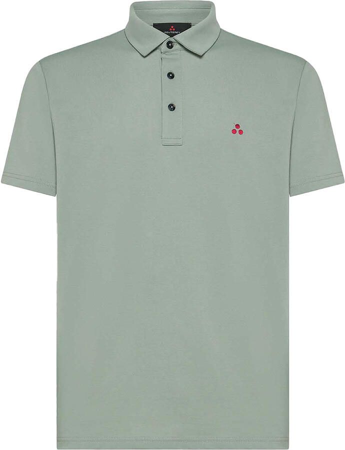 Peuterey Groene Polo Shirt Mezzola 02 Green Heren