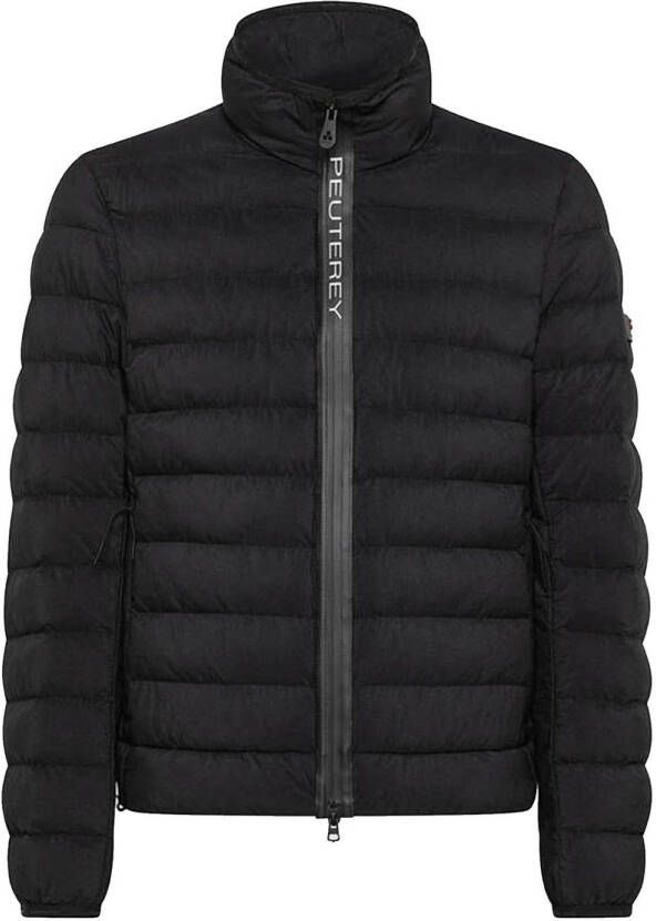 Peuterey Ultra-lichtgewicht winddichte down jas met primaloft vulling Zwart Heren