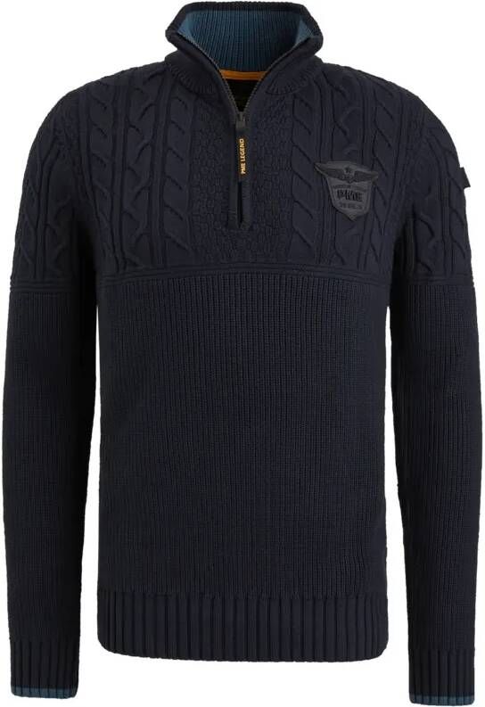 Pme legend Half Zip Collar Cotton Rib Knit