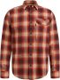 PME LEGEND Heren Overhemden Long Sleeve Shirt Ctn Twill Check Rood - Thumbnail 3