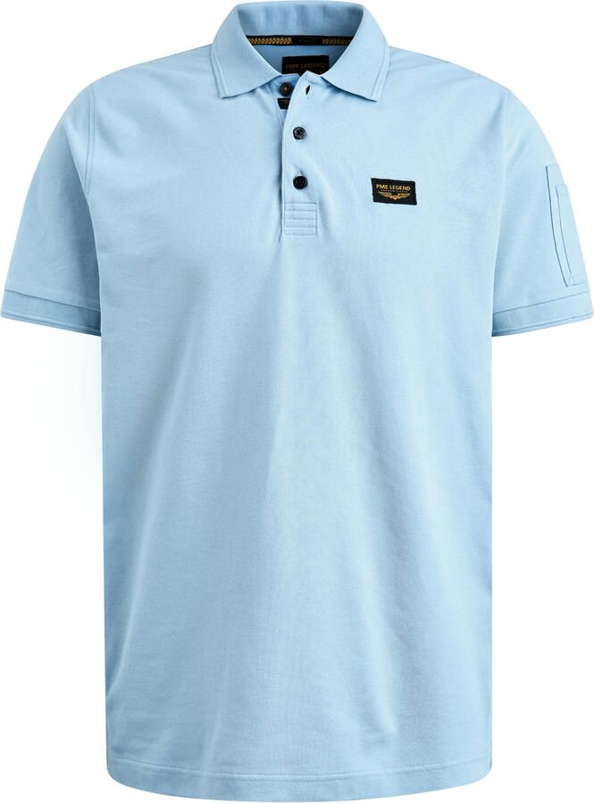 PME LEGEND Heren Polo's & T-shirts Trackway Polo Lichtblauw - Foto 7