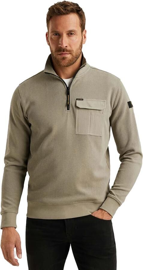 PME Legend trui met ingebreid patroon beige - Foto 6