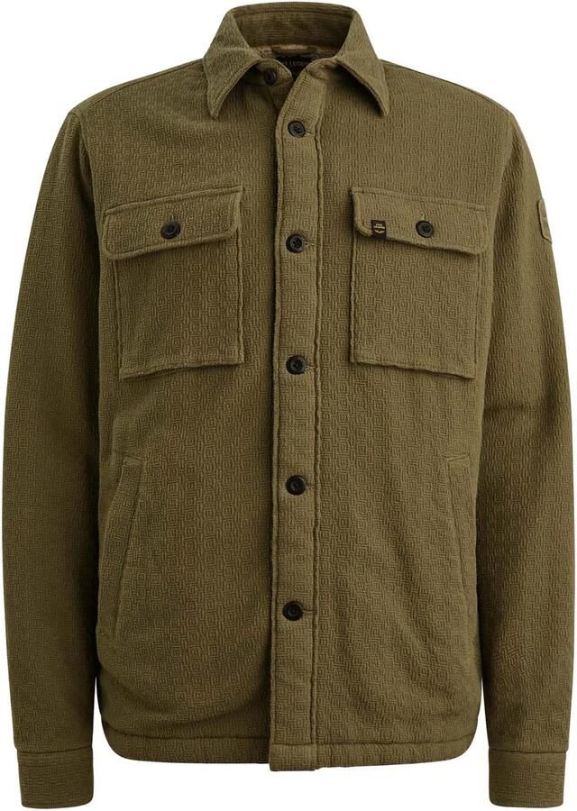 PME Legend Overshirt Bold Waffle Dusky Groen