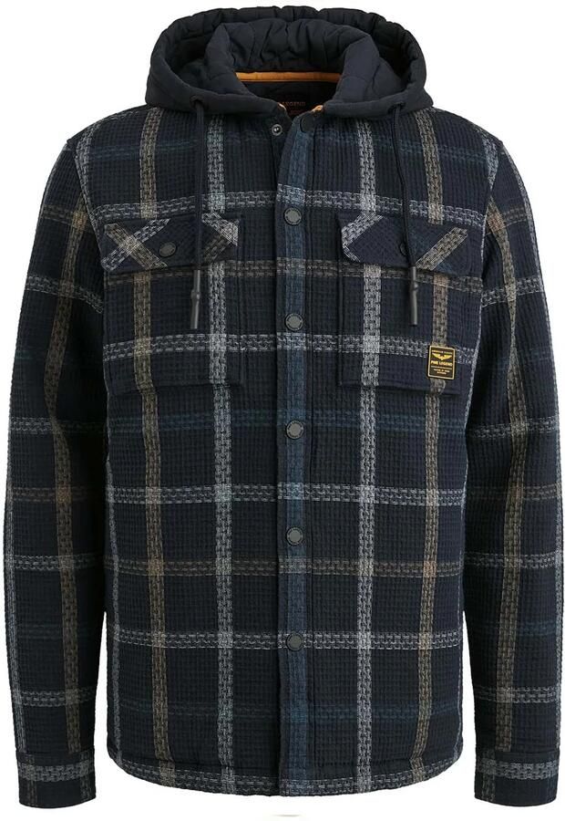 PME Legend Regular fit overhemdjack met capuchon