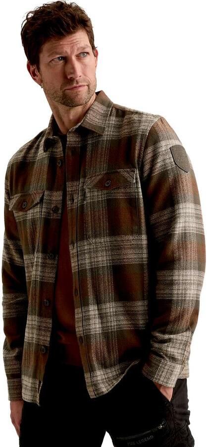 PME LEGEND Overshirt met ruitpatroon en borstzakken - Foto 2