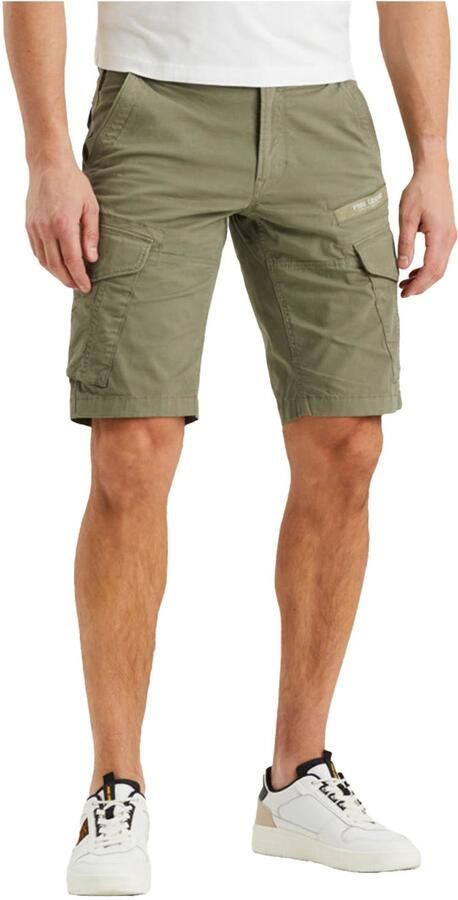 PME Legend Slim fit korte cargobroek met labelprint model 'NORDROP' - Foto 12