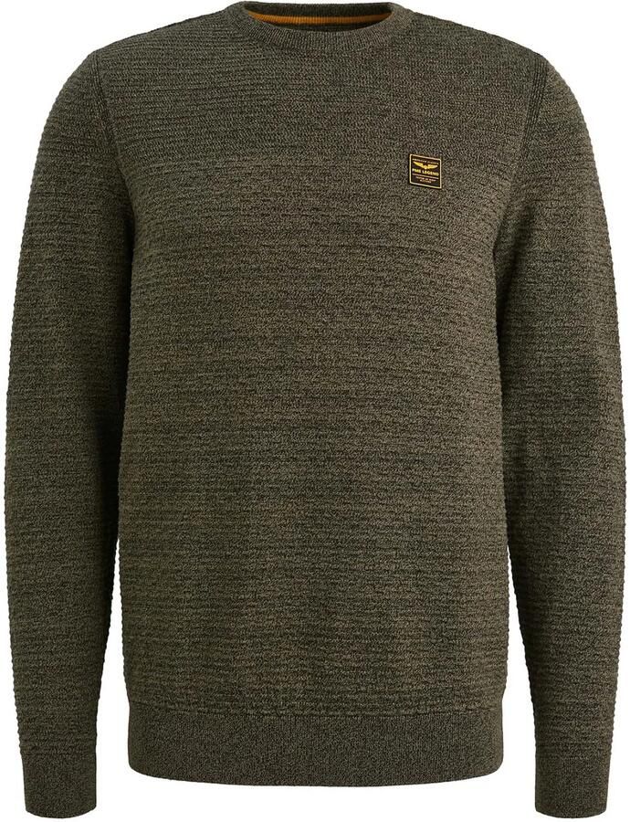PME Legend Mouliné Structure Trui Dusky Groen