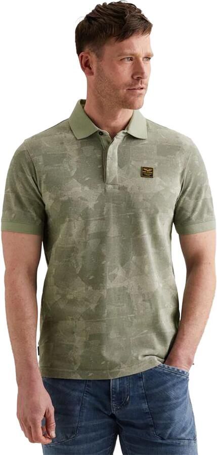 PME LEGEND Polo van piqué met allover print - Foto 5