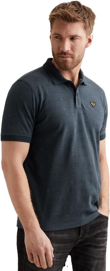 PME LEGEND Polo met streeppatroon en flight pocket - Foto 4
