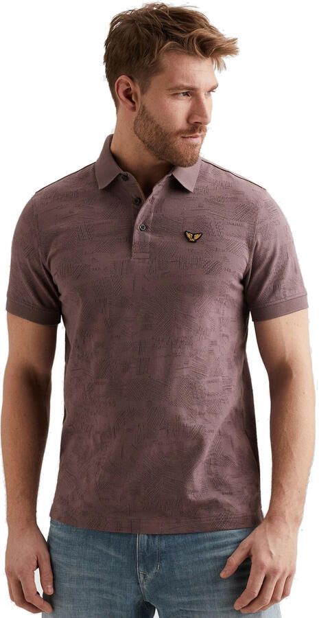 PME LEGEND Heren Polo's & T-shirts Jacquard Jersey Lila - Foto 3