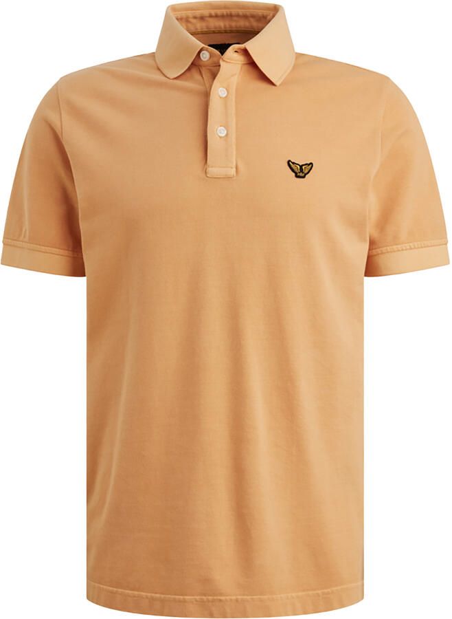 PME LEGEND Heren Polo's & T-shirts Short Sleeve Polo Pique Garment Dyed Tailwing Oranje