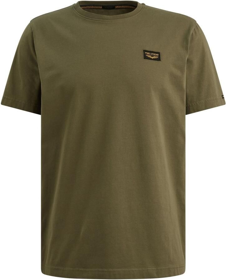PME LEGEND Heren Polo's & T-shirts Short Sleeve R-neck Guyver Tee Olijf - Foto 5