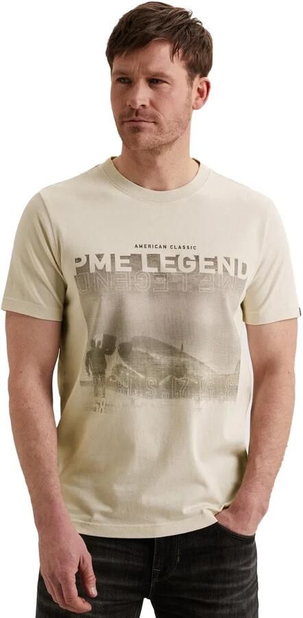PME LEGEND T-shirt van jersey met artwork op de borst - Foto 6