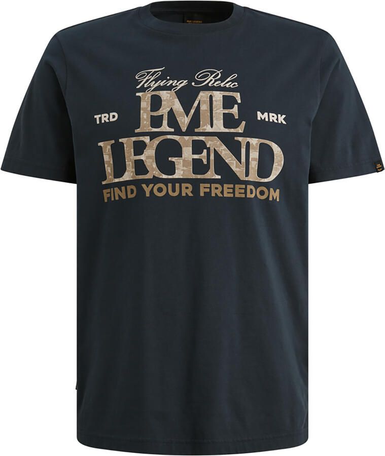 PME LEGEND Heren Polo's & T-shirts Short Sleeve R-neck Big Art Package Donkerblauw - Foto 5