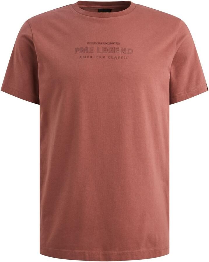 PME Legend regular T-shirt roodbruin - Foto 4