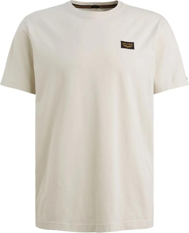 PME LEGEND Heren Polo's & T-shirts Short Sleeve R-neck Guyver Tee Ecru