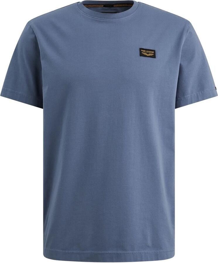 PME LEGEND Heren Polo's & T-shirts Short Sleeve R-neck Guyver Tee Blauw