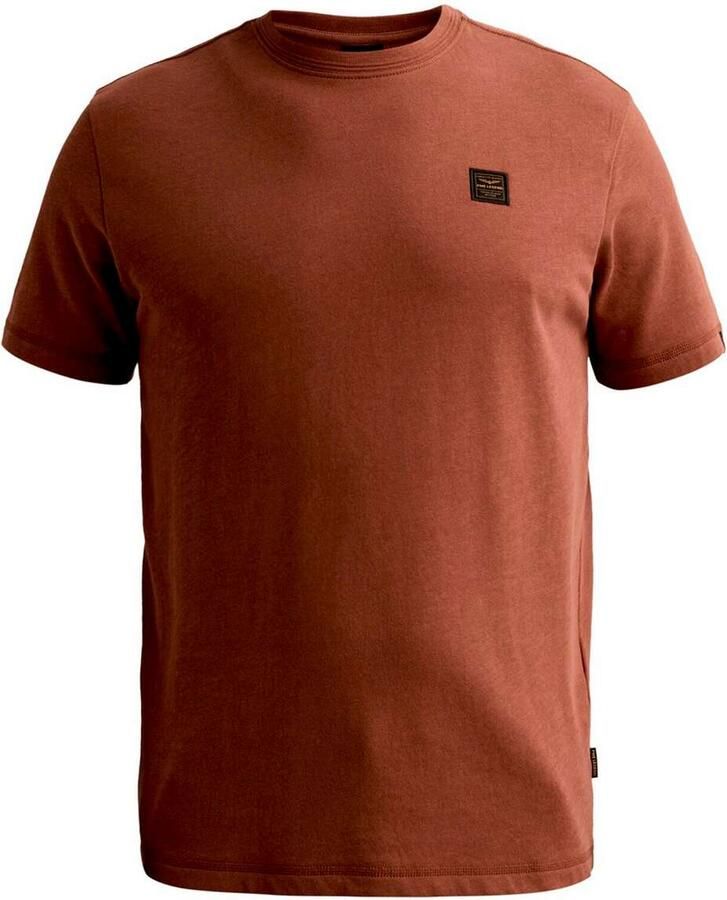 PME LEGEND Lichtgewicht T-shirt van 100% katoen met badge