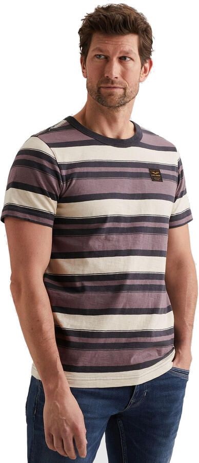 PME Legend T-shirt met ronde hals en labelstitching - Foto 6