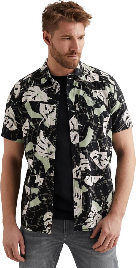 PME Legend slim fit vrijetijdsoverhemd in all-over look met kentkraag - Foto 6
