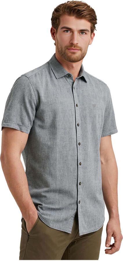 PME Legend casual overhemd grijsblauw - Foto 2