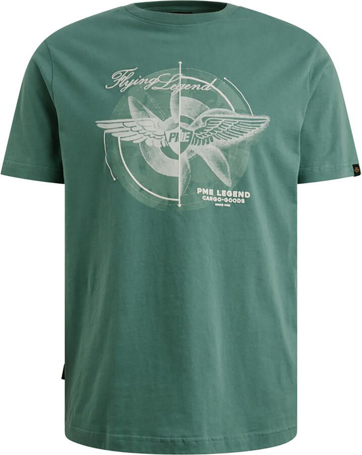 PME LEGEND T-shirt van jersey met groot artwork op de borst - Foto 3
