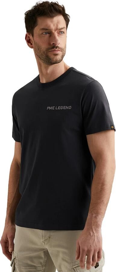 PME Legend regular T-shirt met backprint donkerblauw - Foto 5